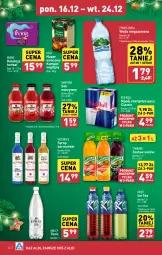 Gazetka promocyjna Aldi - Pełna oferta - Gazetka - ważna od 24.12 do 24.12.2024 - strona 22 - produkty: Dawtona, Sok, Red Bull, Ice tea, Tymbark, Syrop, Woda niegazowana, Woda, Irving, Napój