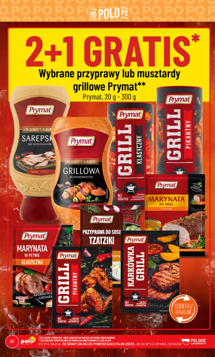 Gazetka promocyjna PoloMarket - Gazetka pomocyjna - ważna 09.08 do 14.08.2023 - strona 22 - produkty: Czosnek, Fa, Grill, Prymat