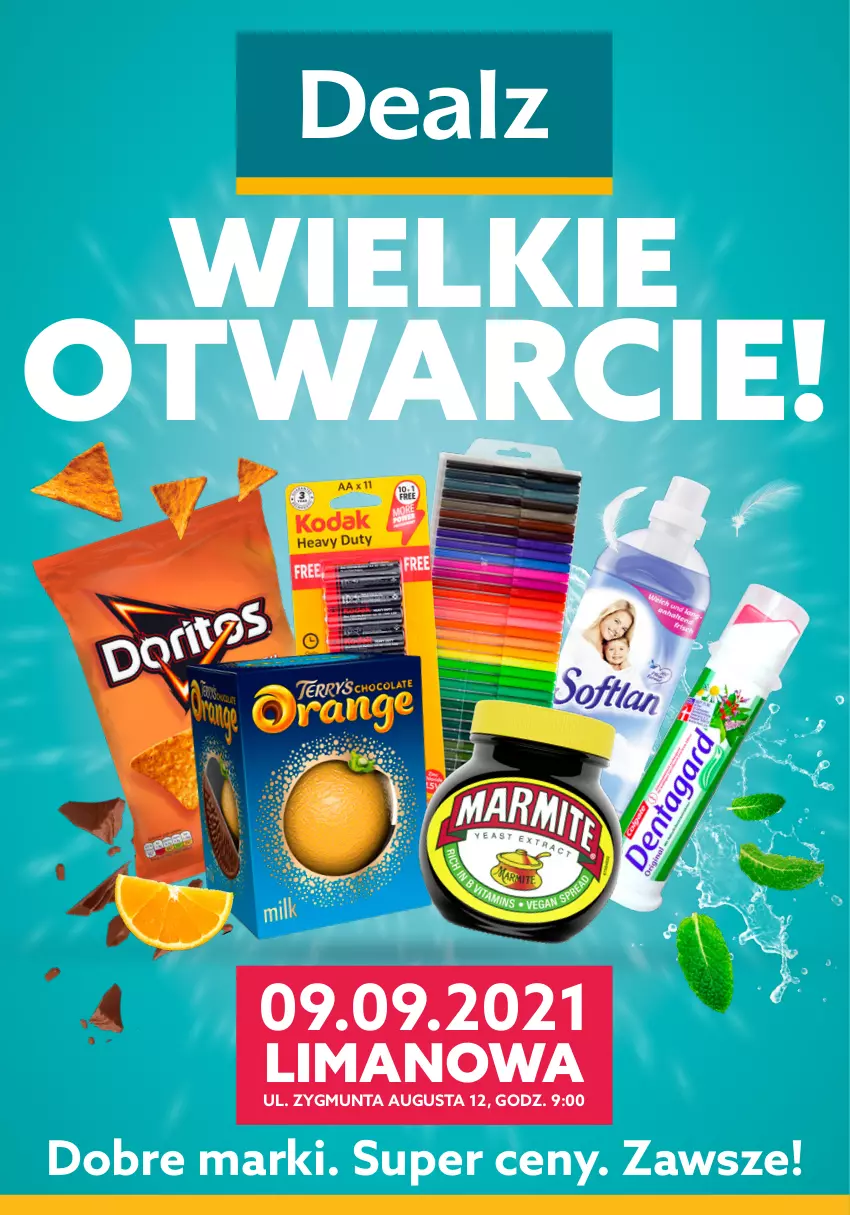 Gazetka promocyjna Dealz - Gazetka na otwarcie - Limanowa - ważna 09.09 do 23.09.2021 - strona 1