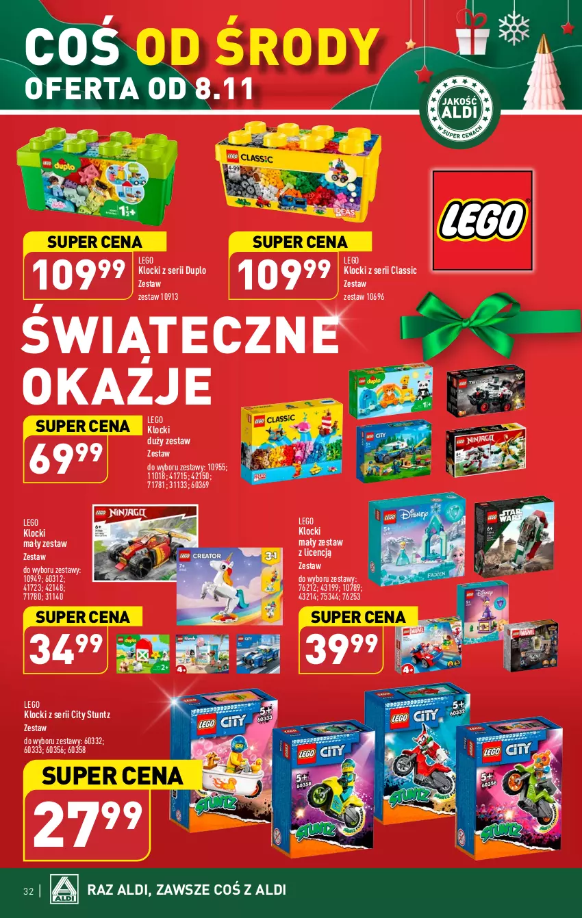 Gazetka promocyjna Aldi - Pełna oferta - ważna 06.11 do 10.11.2023 - strona 32 - produkty: Klocki, LEGO, Ser