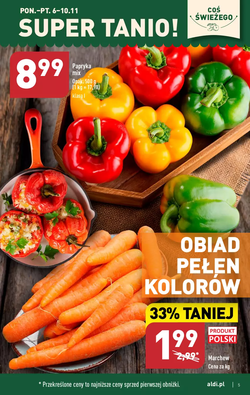 Gazetka promocyjna Aldi - Pełna oferta - ważna 06.11 do 10.11.2023 - strona 5 - produkty: Papryka