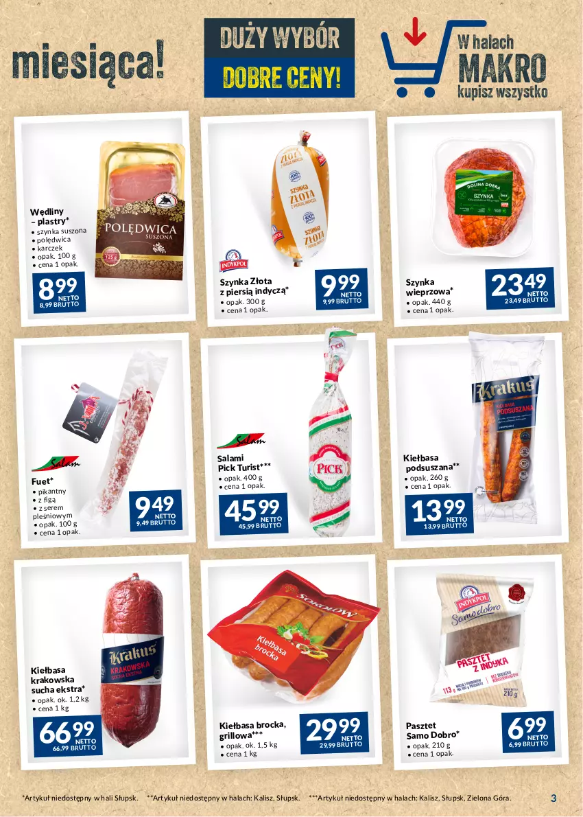 Gazetka promocyjna Makro - Najlepsze oferty - oferta z alkoholem - ważna 02.05 do 29.05.2023 - strona 3 - produkty: Grill, Kiełbasa, Kiełbasa krakowska, Pasztet, Polędwica, Salami, Ser, Szynka, Szynka wieprzowa