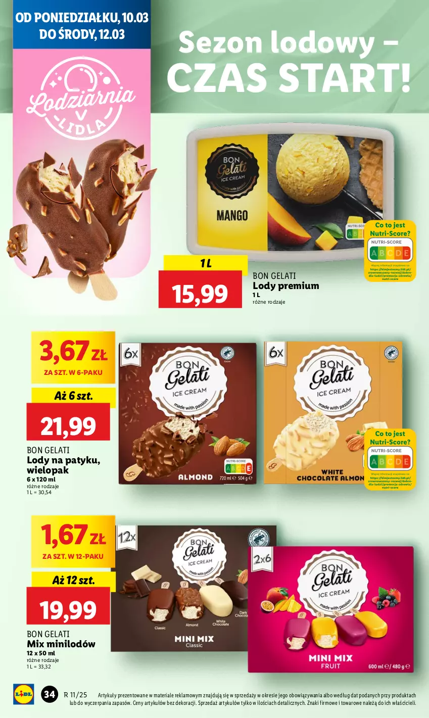 Gazetka promocyjna Lidl - GAZETKA - ważna 10.03 do 12.03.2025 - strona 36 - produkty: Lody