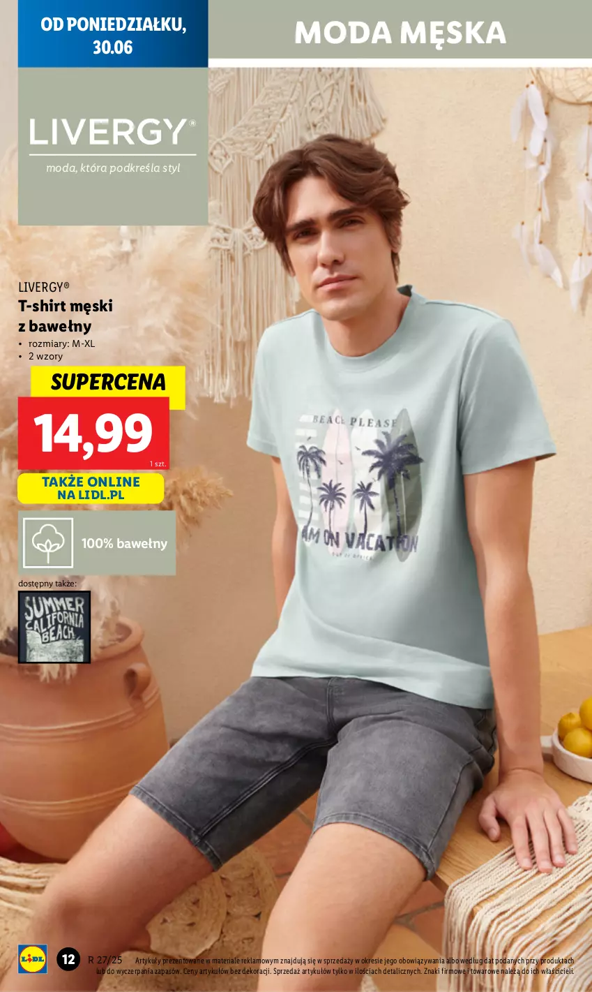 Gazetka promocyjna Lidl - GAZETKA - ważna 30.06 do 05.07.2025 - strona 12 - produkty: Dada, Moda, T-shirt