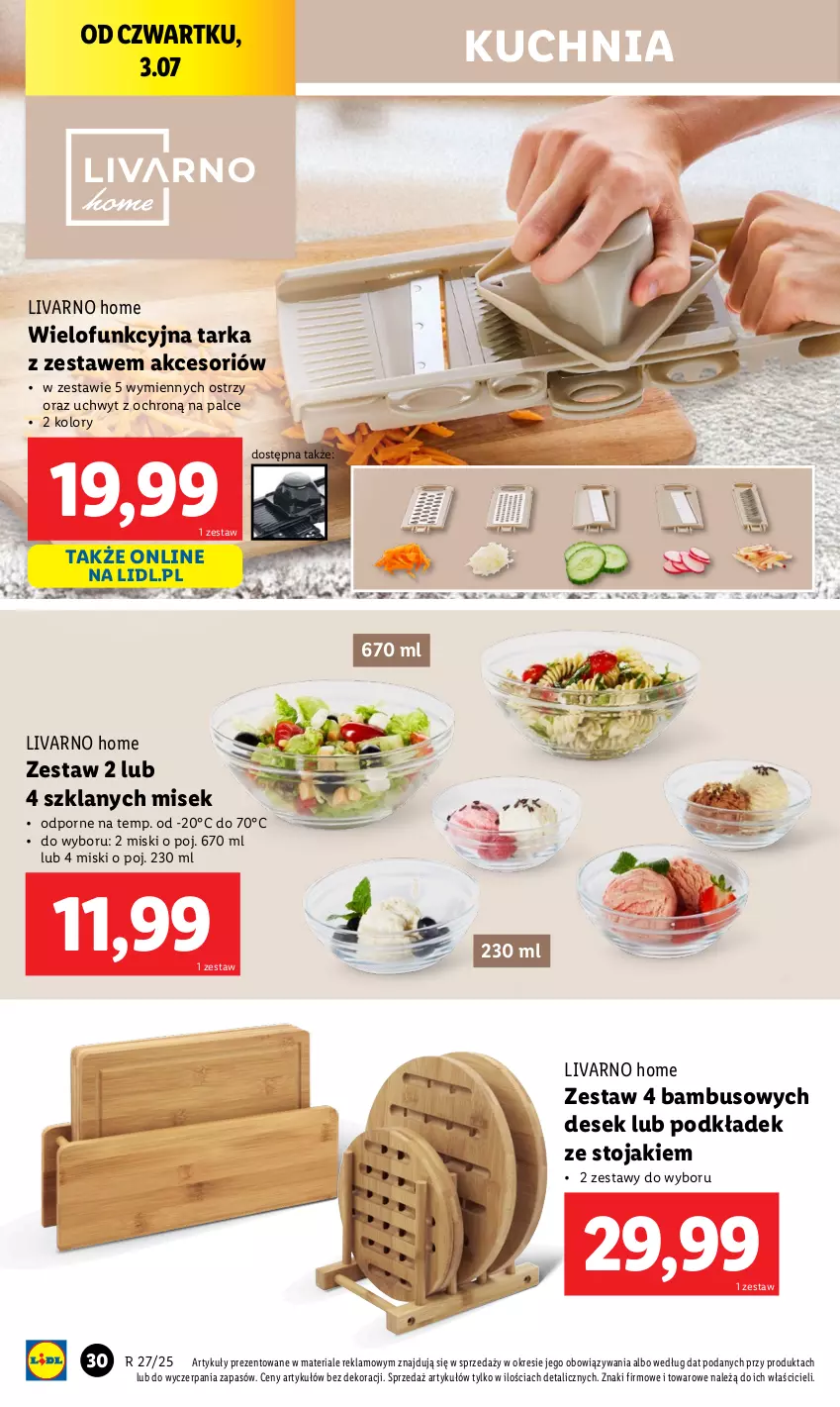 Gazetka promocyjna Lidl - GAZETKA - ważna 30.06 do 05.07.2025 - strona 30 - produkty: Ivar, Kuchnia, Podkład, Por, Stojak, Tarka