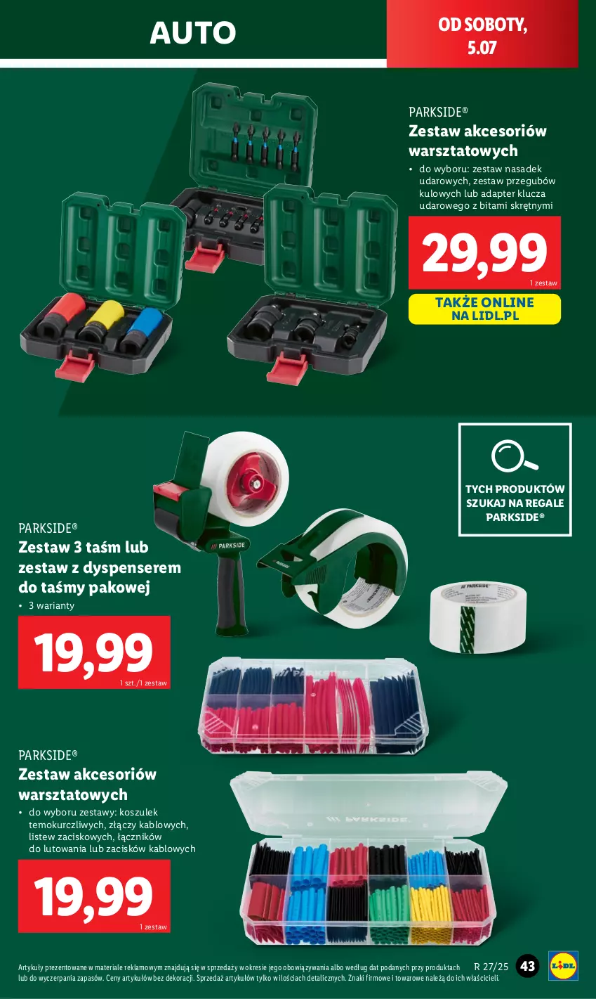 Gazetka promocyjna Lidl - GAZETKA - ważna 30.06 do 05.07.2025 - strona 45 - produkty: Kosz, Parkside, Ser