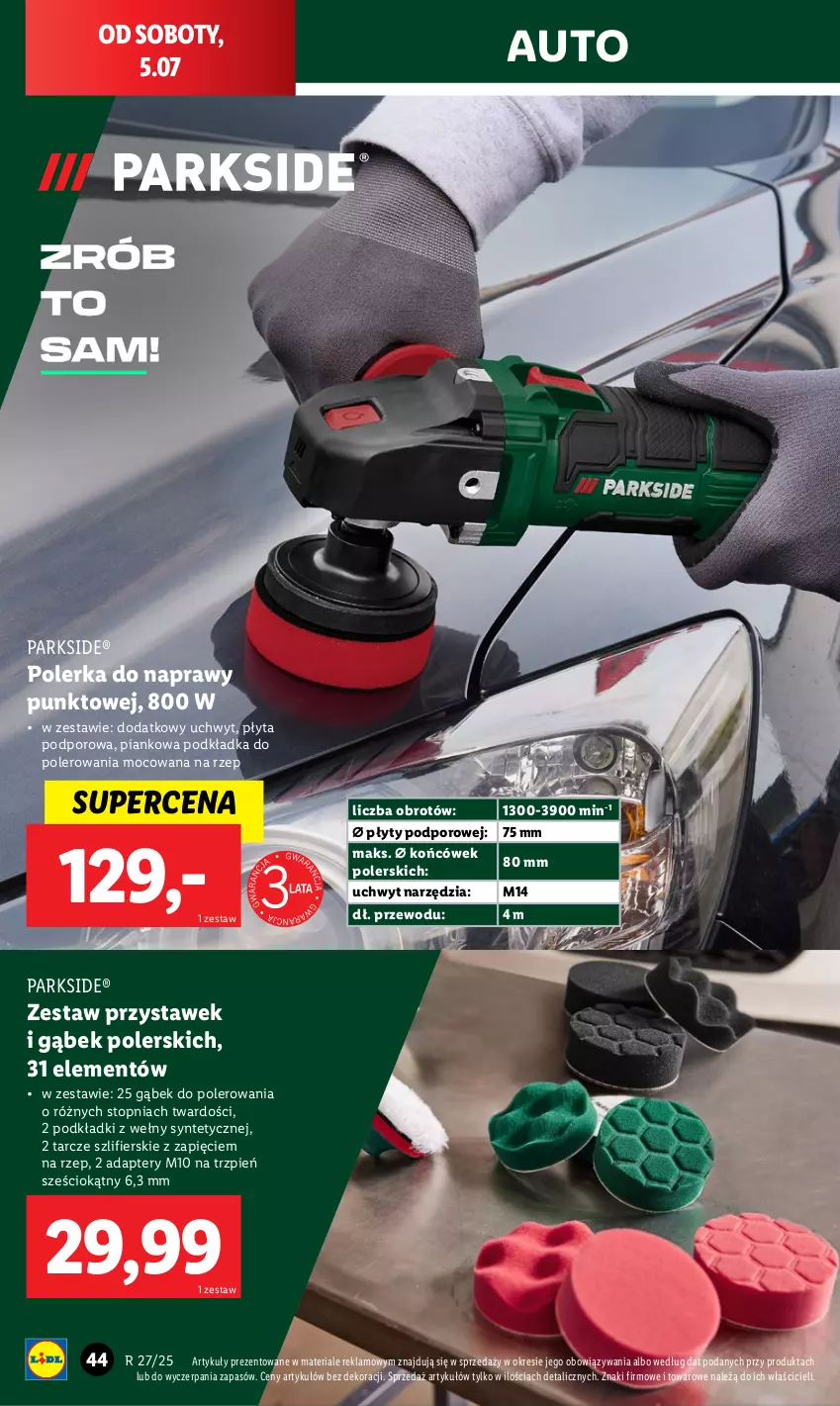 Gazetka promocyjna Lidl - GAZETKA - ważna 30.06 do 05.07.2025 - strona 46 - produkty: Parkside, Płyta, Podkład, Podkładka, Por, Top