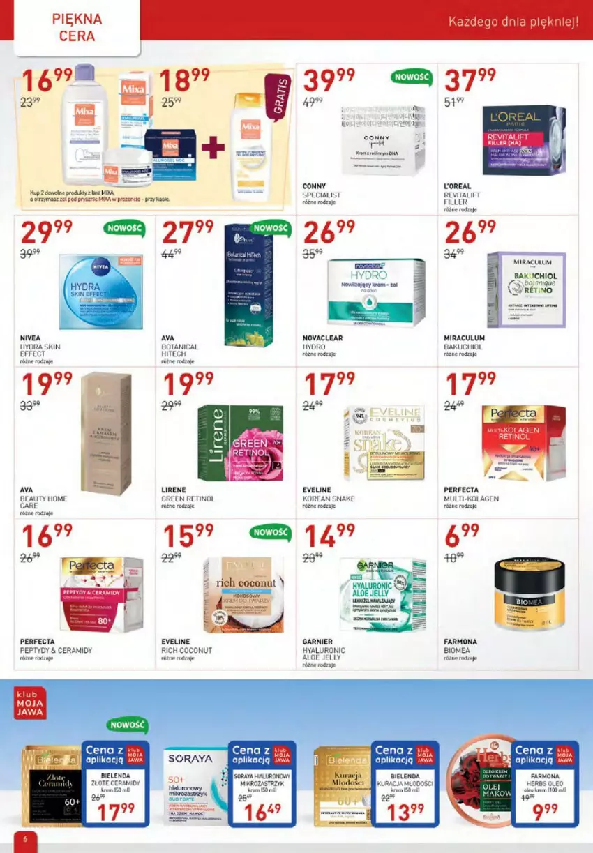 Gazetka promocyjna Drogerie Jawa - ważna 01.07 do 04.08.2021 - strona 6 - produkty: Bielenda, Eveline, Fa, Garnier, Lirene, Nivea, Oleo, Perfecta