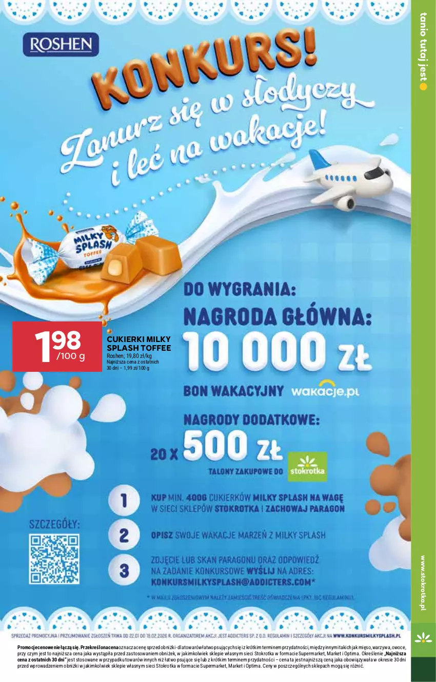 Gazetka promocyjna Stokrotka - Market - ważna 12.02 do 18.02.2026 - strona 19 - produkty: Cukier, Cukierki, Mięso, Optima, Owoce, Warzywa