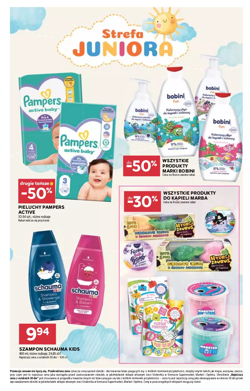 Gazetka promocyjna Stokrotka - Market - ważna 12.02 do 18.02.2026 - strona 27 - produkty: Mięso, Optima, Owoce, Pampers, Pieluchy, Schauma, Szampon, Warzywa