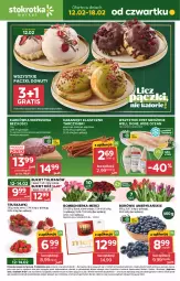 Gazetka promocyjna Stokrotka - Market - Gazetka - ważna od 18.02 do 18.02.2026 - strona 1 - produkty: Warzywa, Ser, Gra, Tulipan, Truskawki, Karkówka wieprzowa, Tarczyński, Optima, Bukiet, Nuty, Owoce, Kabanos, Donut, Merci, Mięso