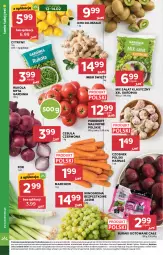 Gazetka promocyjna Stokrotka - Market - Gazetka - ważna od 18.02 do 18.02.2026 - strona 12 - produkty: Cebula czerwona, Cebula, Warzywa, Por, Czosnek, Rukola, Cytryny, Kiwi, Sałat, Optima, Winogrona, Buraki, Winogrona bezpestkowe, Owoce, Wino, Harnaś, Pomidory, Mięso, Imbir