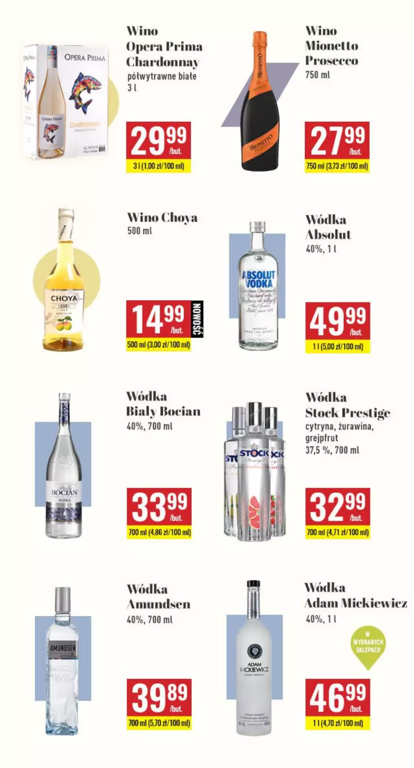 Gazetka promocyjna Biedronka - Czas na Toast - ważna 12.07 do 24.07.2021 - strona 2 - produkty: Absolut, Amundsen, Chardonnay, Grejpfrut, Prima, Prosecco, Stock, Wino, Wódka