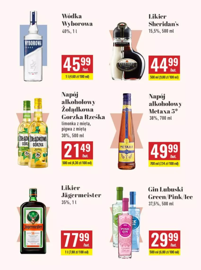 Gazetka promocyjna Biedronka - Czas na Toast - ważna 12.07 do 24.07.2021 - strona 3 - produkty: Gin, Likier, Limonka, Metaxa, Napój, Sheridan's, Wódka, Wyborowa