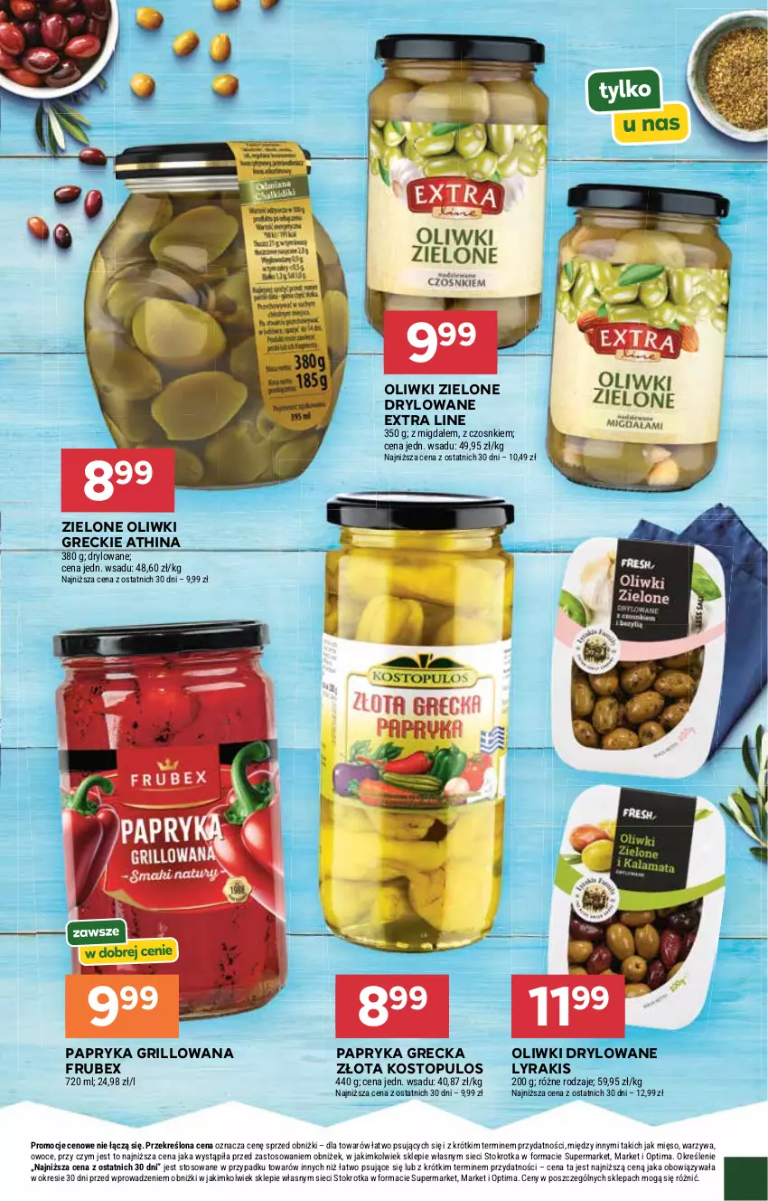 Gazetka promocyjna Stokrotka - Grecja od kuchni - ważna 14.05 do 01.06.2026 - strona 2 - produkty: Grill, Mięso, Oliwki, Oliwki zielone, Optima, Owoce, Papryka, Papryka grillowana, Top, Warzywa