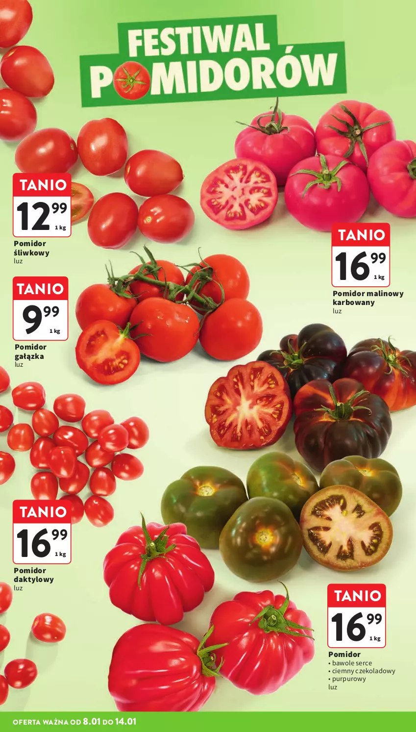 Gazetka promocyjna Intermarche - Gazetka Intermarche - ważna 08.01 do 14.01.2026 - strona 12 - produkty: Pomidor malinowy, Pur, Ser