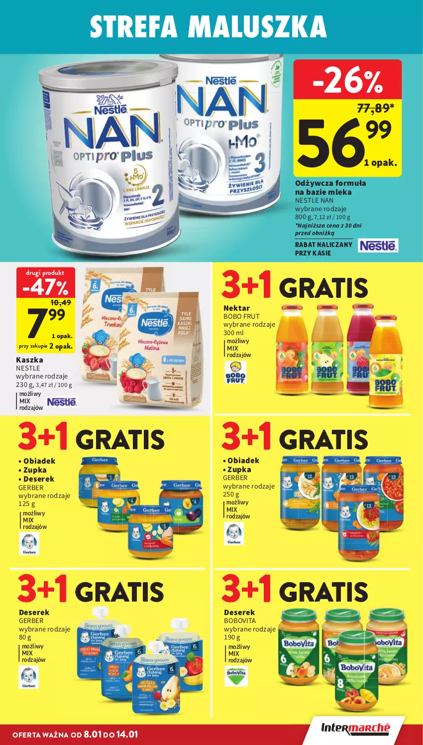 Gazetka promocyjna Intermarche - Gazetka Intermarche - ważna 08.01 do 14.01.2026 - strona 29 - produkty: BoboVita, Deser, Fa, Gerber, Gra, Nektar, Ser, Serek