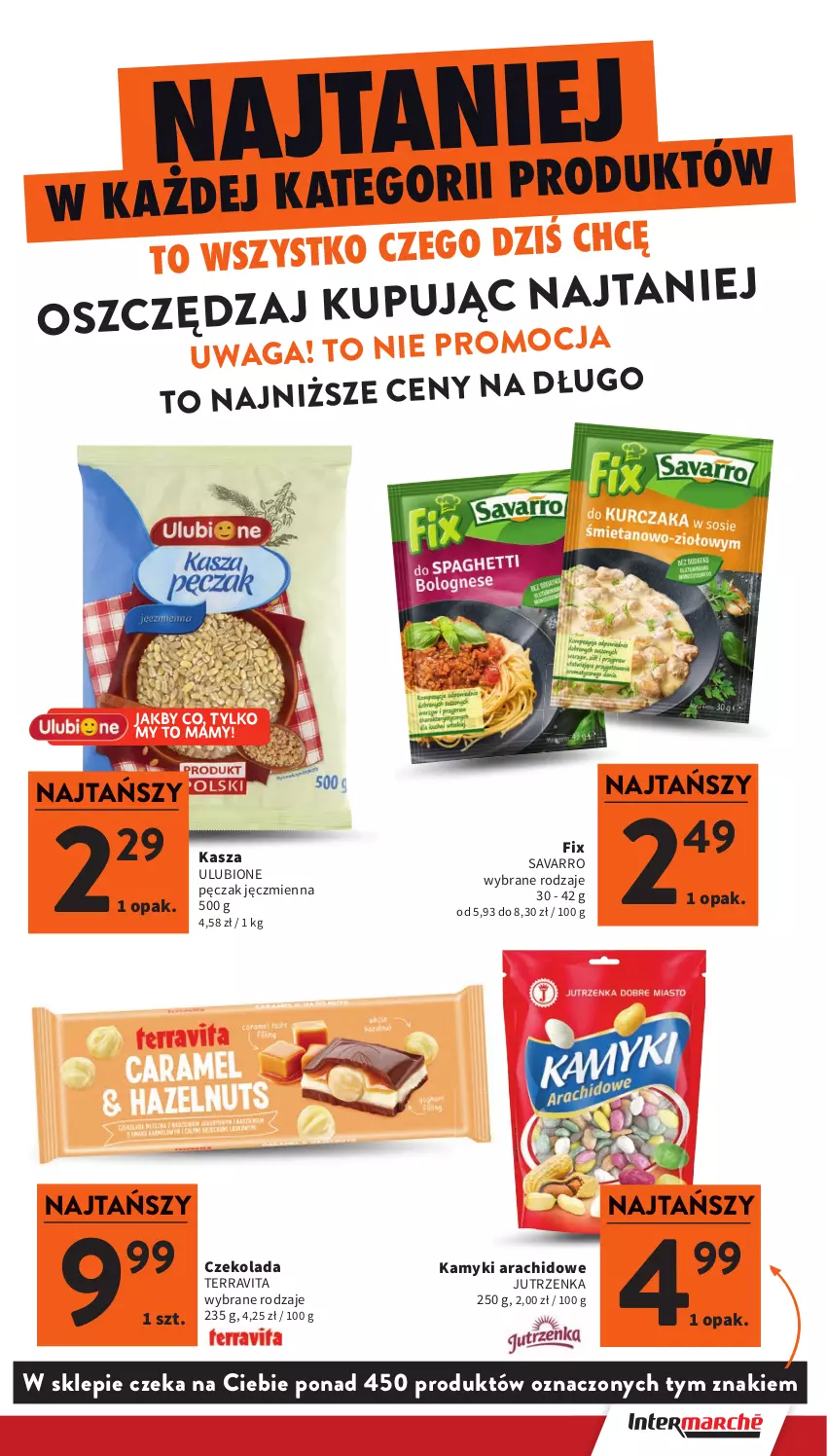 Gazetka promocyjna Intermarche - Gazetka Intermarche - ważna 08.01 do 14.01.2026 - strona 41 - produkty: Czekolada, Jutrzenka, Kamyki arachidowe, Kasza, Savarro, Waga