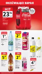 Gazetka promocyjna Intermarche - Gazetka Intermarche - Gazetka - ważna od 14.01 do 14.01.2026 - strona 32 - produkty: Coca-Cola, Schweppes, Napój izotoniczny, Znicz, Woda mineralna, Napój niegazowany, Woda, Napój, Mięta, Hortex