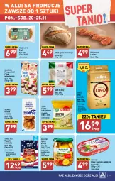 Gazetka promocyjna Aldi - Pełna oferta - Gazetka - ważna od 25.11 do 25.11.2023 - strona 9 - produkty: Piec, Kurczak, Sos, Ser, Salami, Evra Fish, Suempol, Spód do pizzy, Chipsy, Kawa, Bajgle, Sonko, Lavazza, Chleb