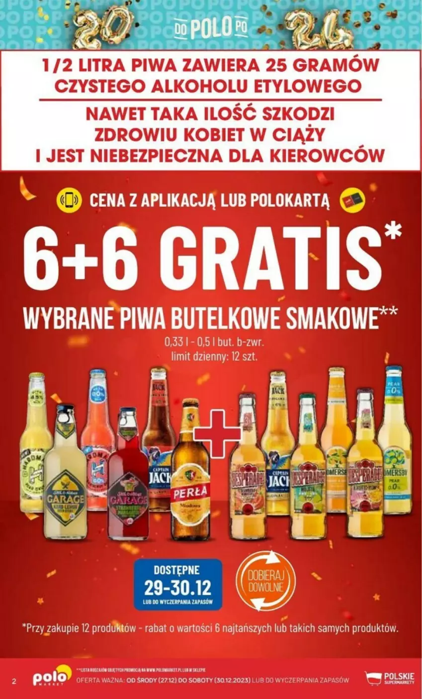 Gazetka promocyjna PoloMarket - ważna 27.12 do 30.12.2023 - strona 12 - produkty: Gra, Piec, Piwa