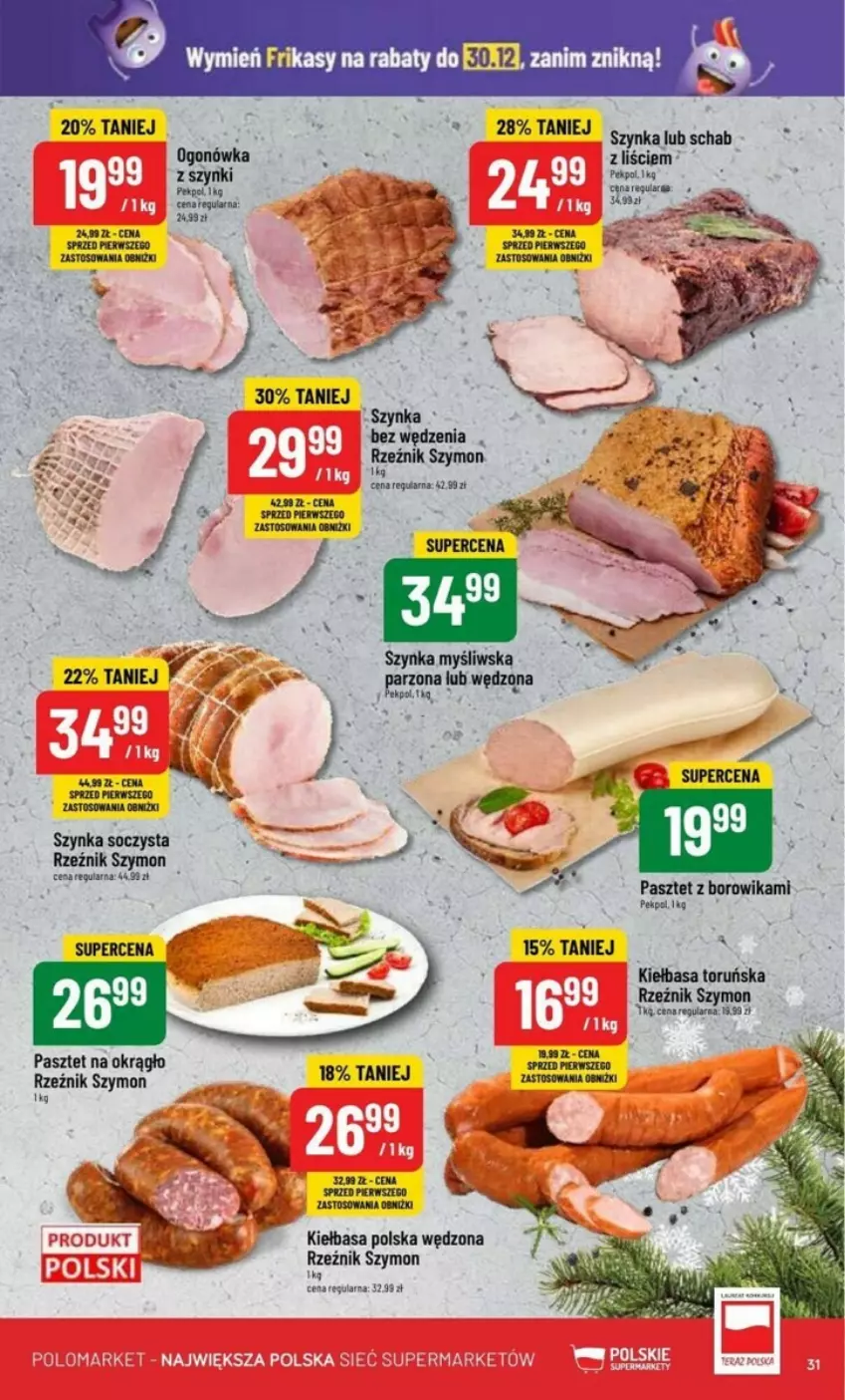 Gazetka promocyjna PoloMarket - ważna 27.12 do 30.12.2023 - strona 25 - produkty: Kiełbasa, Pasztet, Pekpol, Szynka