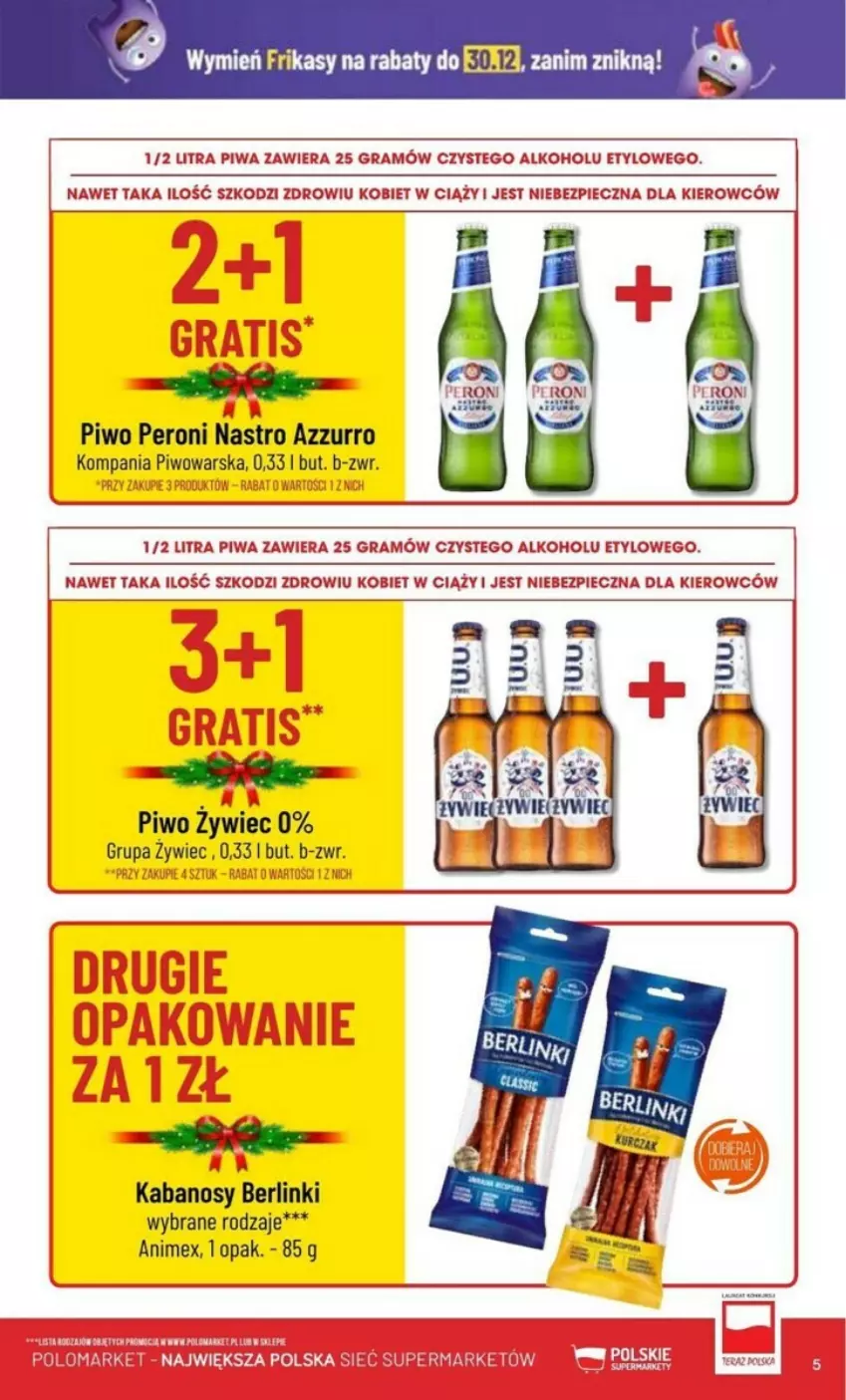 Gazetka promocyjna PoloMarket - ważna 27.12 do 30.12.2023 - strona 45 - produkty: Berlinki, Gra, Kabanos, Piec, Piwa, Piwo