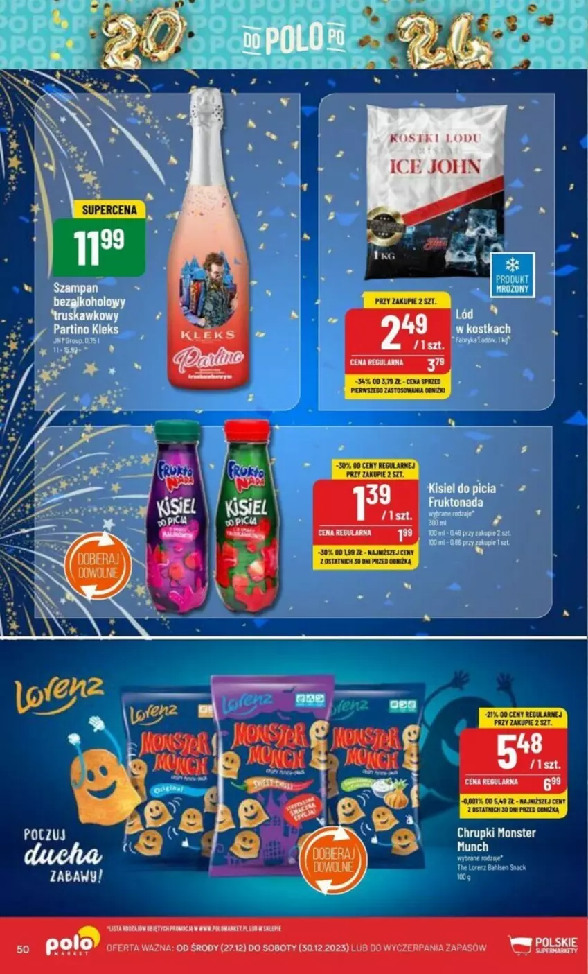 Gazetka promocyjna PoloMarket - ważna 27.12 do 30.12.2023 - strona 46 - produkty: Chrupki, Kisiel, Monster Munch