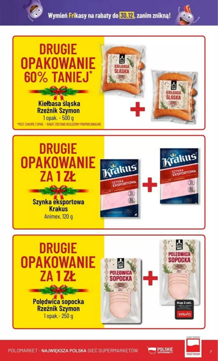 Gazetka promocyjna PoloMarket - ważna 27.12 do 30.12.2023 - strona 62 - produkty: Kiełbasa, Kiełbasa śląska, Krakus, Polędwica, Por, Sport, Szynka