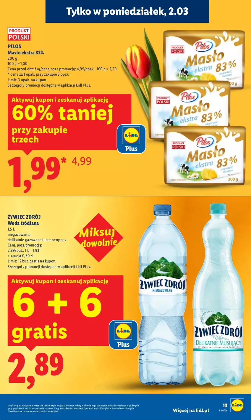 Gazetka promocyjna Lidl - Oferta ważna od 2.03 do 4.03 - ważna 02.03 do 04.03.2026 - strona 13 - produkty: Gra, LANA, Masło, Pilos, Woda