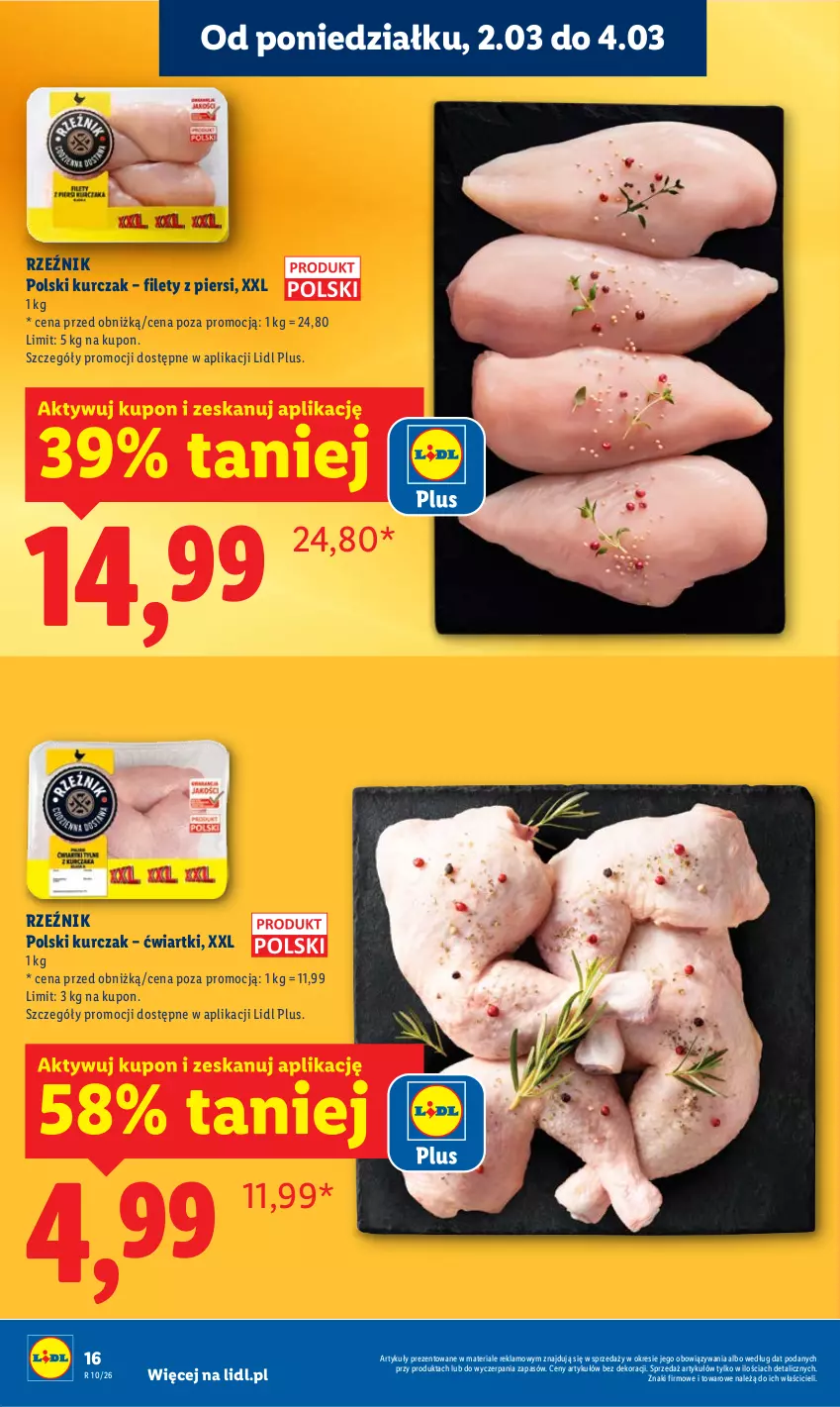 Gazetka promocyjna Lidl - Oferta ważna od 2.03 do 4.03 - ważna 02.03 do 04.03.2026 - strona 16 - produkty: Kurczak