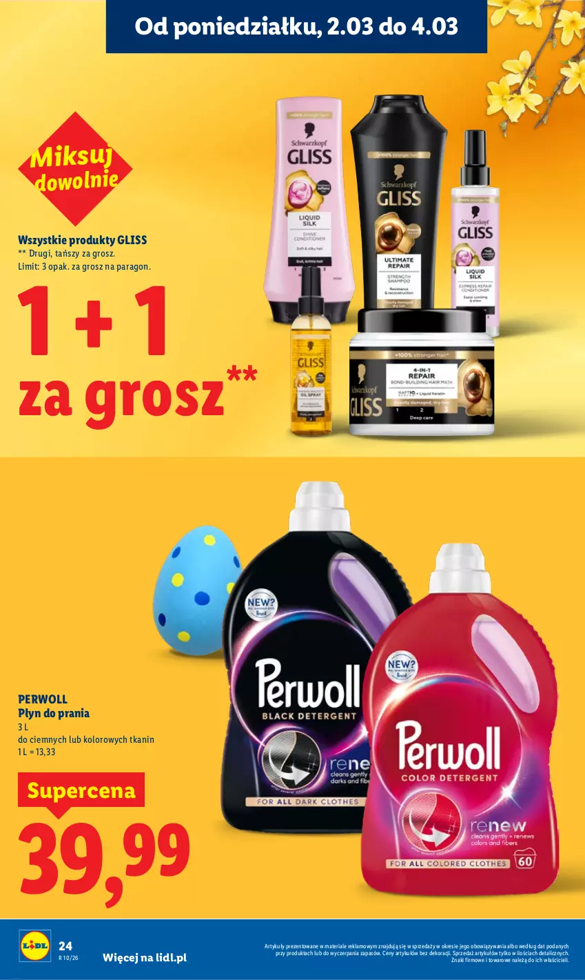 Gazetka promocyjna Lidl - Oferta ważna od 2.03 do 4.03 - ważna 02.03 do 04.03.2026 - strona 24 - produkty: Perwoll, Płyn do prania