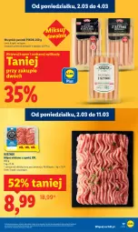 Gazetka promocyjna Lidl - Oferta ważna od 2.03 do 4.03 - Gazetka - ważna od 04.03 do 04.03.2026 - strona 17 - produkty: Mięso mielone z szynki, Mięso mielone, Parówki, PIKOK, Mięso