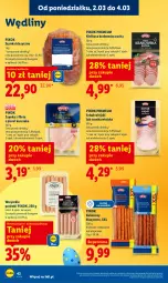 Gazetka promocyjna Lidl - Oferta ważna od 2.03 do 4.03 - Gazetka - ważna od 04.03 do 04.03.2026 - strona 42 - produkty: Kurczak, Kiełbasa krakowska, Parówki, Szynka, PIKOK, Kabanos, Kiełbasa