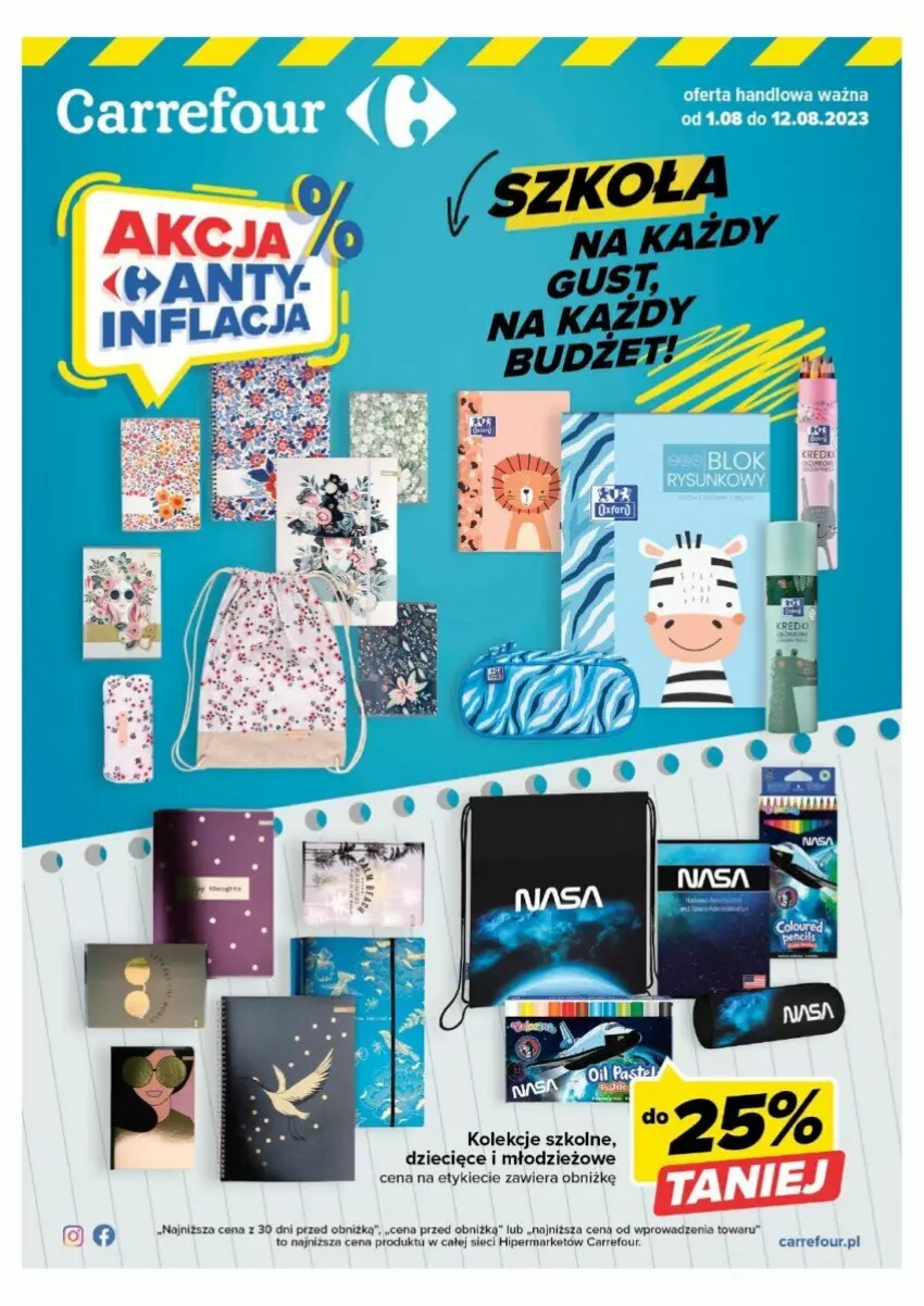 Gazetka promocyjna Carrefour - ważna 01.08 do 12.08.2023 - strona 1 - produkty: Dzieci