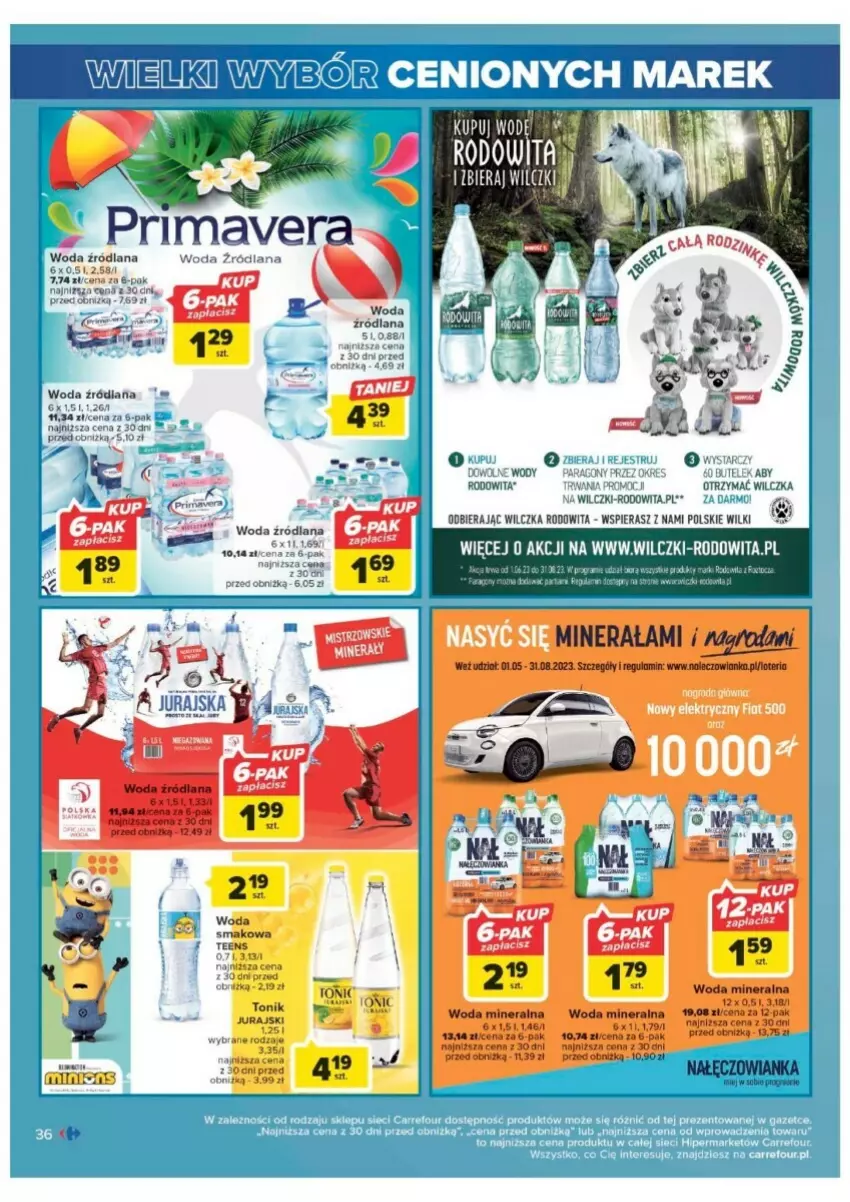 Gazetka promocyjna Carrefour - ważna 01.08 do 12.08.2023 - strona 30 - produkty: LANA, Nałęczowianka, Woda