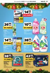 Gazetka promocyjna Netto - Artykuły spożywcze - Gazetka - ważna od 20.12 do 20.12.2023 - strona 25 - produkty: Pur, Air Wick, Purina, Perełki zapachowe, Energizer, Płyn do płukania, Felix, Ariel, Lenor