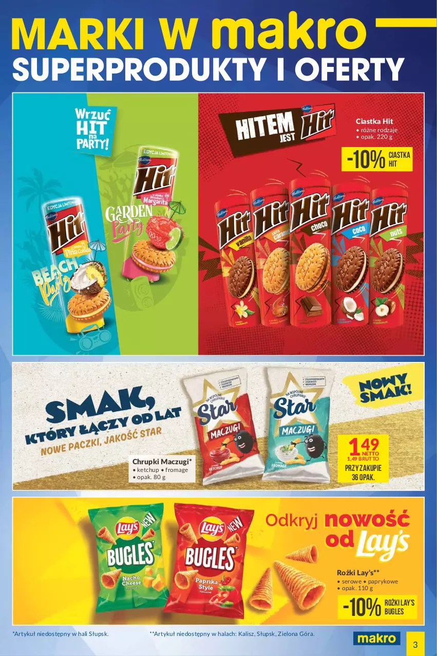 Gazetka promocyjna Makro - [Oferta specjalna] Marki w MAKRO - ważna 04.05 do 16.05.2022 - strona 3 - produkty: Chrupki, Ciastka, Ketchup, Lay’s, Ser