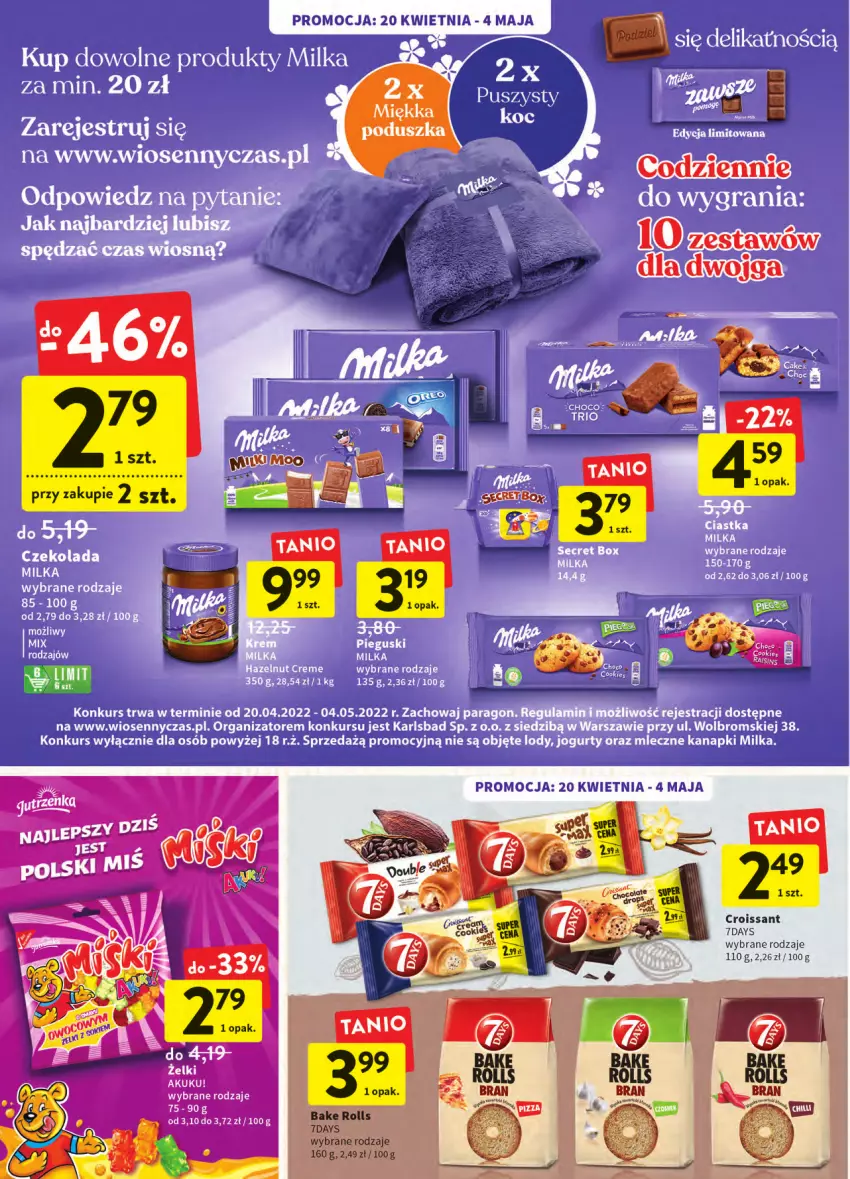 Gazetka promocyjna Intermarche - ważna 20.04 do 27.04.2022 - strona 22 - produkty: Bake Rolls, Croissant, Poduszka