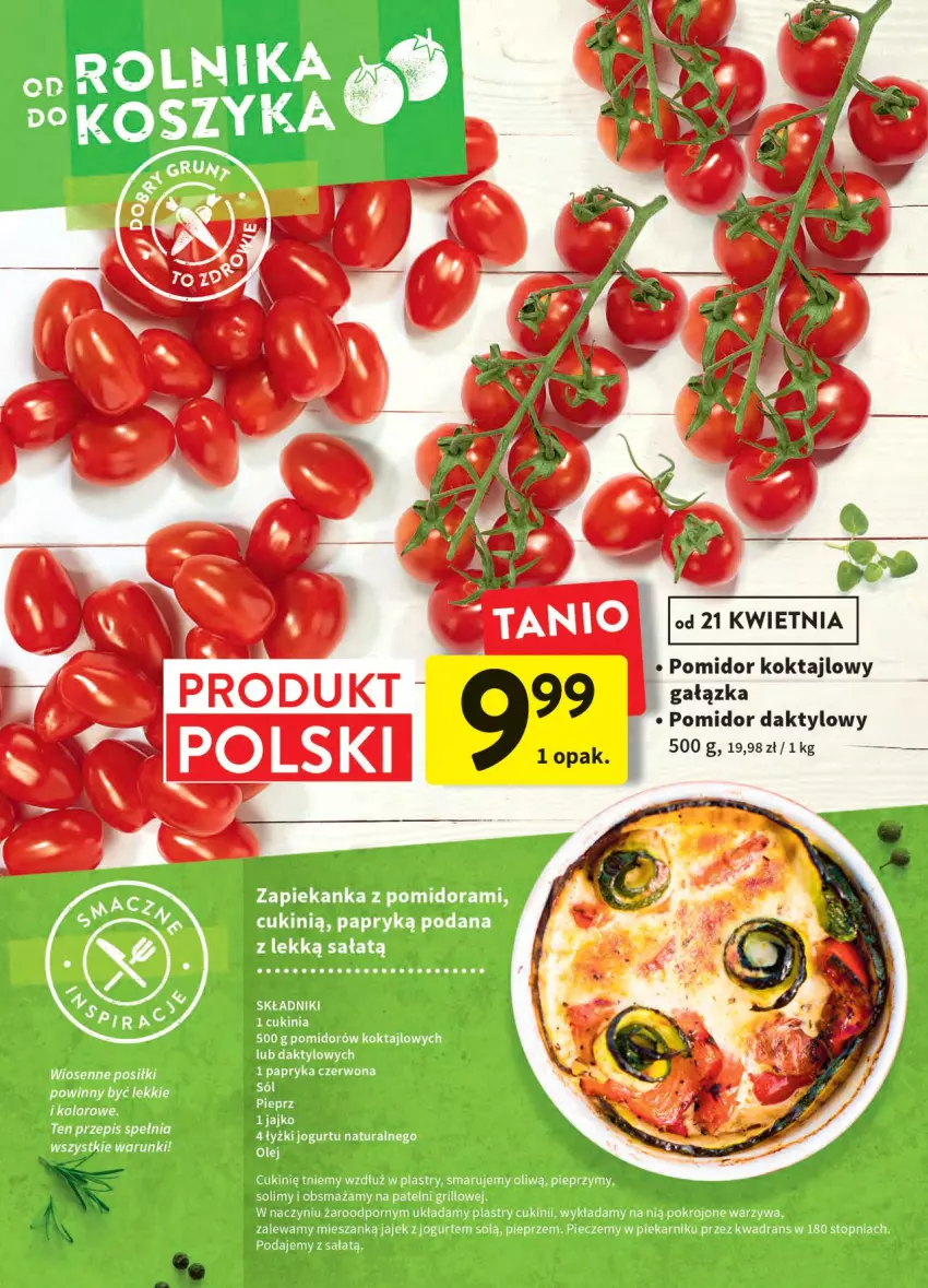 Gazetka promocyjna Intermarche - ważna 20.04 do 27.04.2022 - strona 8 - produkty: Feta, Grill, Jogurt, Olej, Piec, Piekarnik, Pieprz, Por, Sałat, Top, Warzywa, Zapiekanka