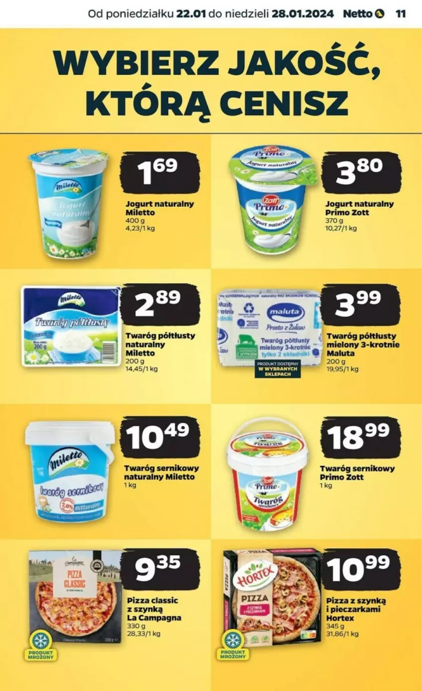 Gazetka promocyjna Netto - ważna 22.01 do 28.01.2024 - strona 3 - produkty: Hortex, Piec, Pieczarka, Pizza