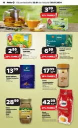 Gazetka promocyjna Netto - Gazetka - ważna od 28.01 do 28.01.2024 - strona 8 - produkty: Tchibo, Earl Grey, Kawa mielona, Kawa, Dilmah, Herbata czarna, Teekanne, Jacobs, Herbata, Segafredo