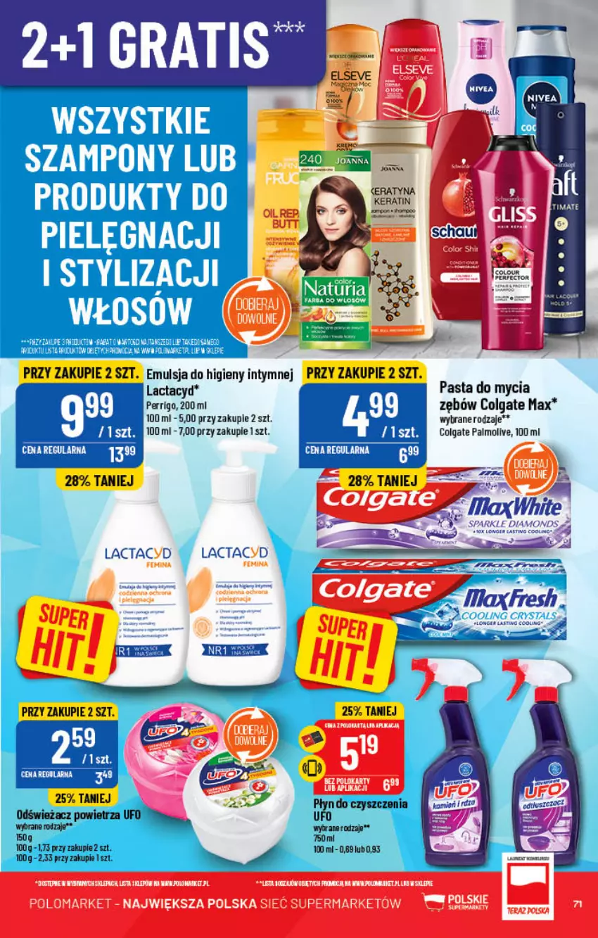 Gazetka promocyjna PoloMarket - Gazetka pomocyjna - ważna 26.10 do 31.10.2022 - strona 71 - produkty: Colgate, Emulsja, Lactacyd, LG, Odświeżacz powietrza, Palmolive