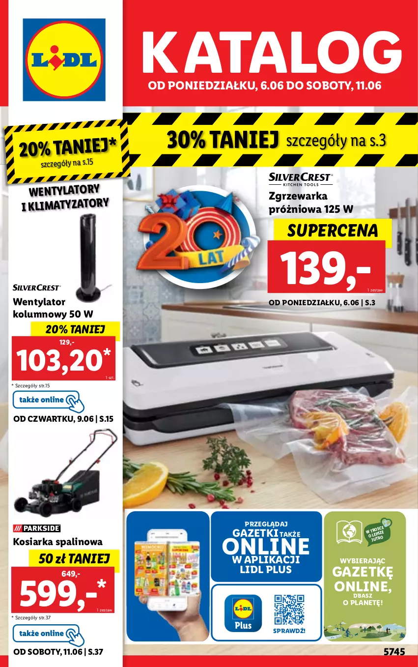 Gazetka promocyjna Lidl - GAZETKA - ważna 06.06 do 11.06.2022 - strona 1 - produkty: Kosiarka, Warka