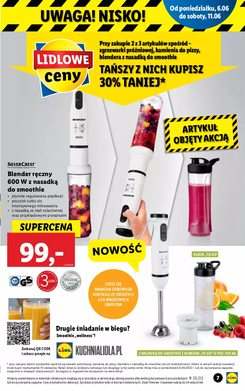 Gazetka promocyjna Lidl - GAZETKA - ważna 06.06 do 11.06.2022 - strona 7 - produkty: Blender, Blender ręczny, Kubek, Rama, Smoothie, Tran, Waga