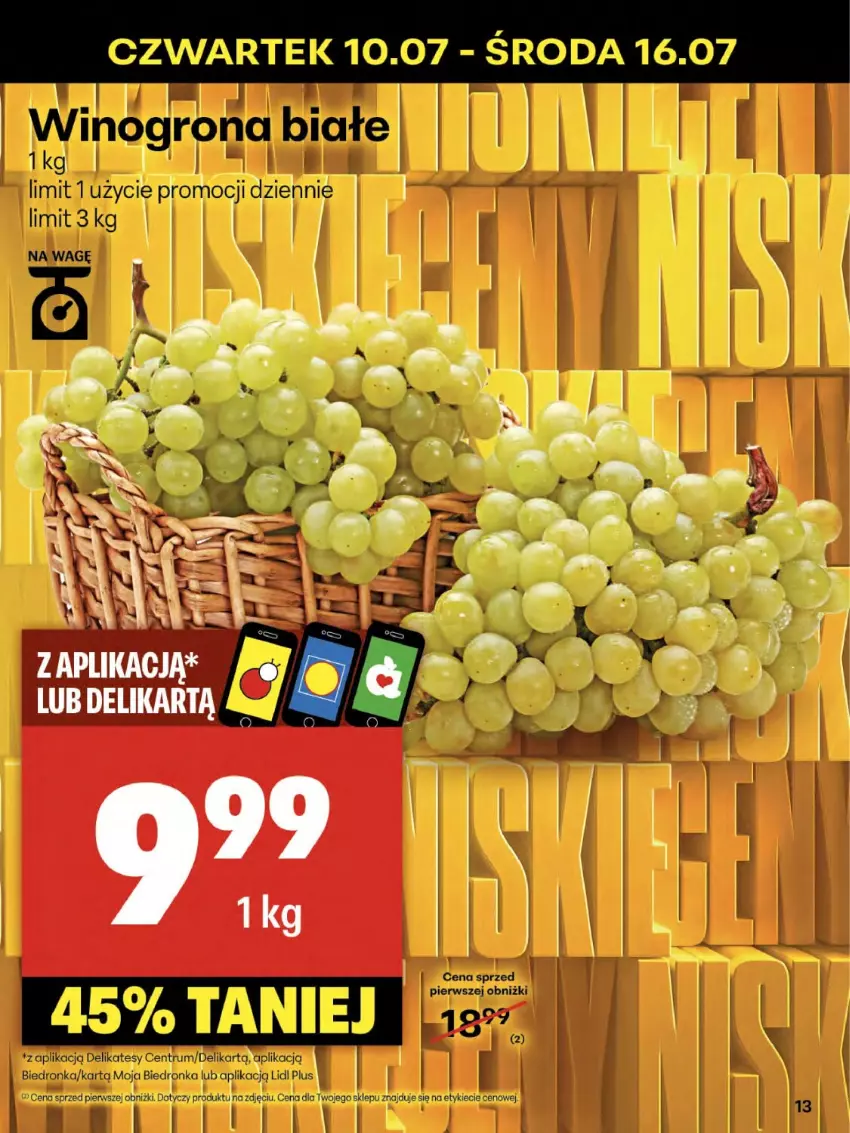 Gazetka promocyjna Delikatesy Centrum - Franczyza DC28 Czwartek - ważna 10.07 do 16.07.2025 - strona 13 - produkty: Dron, Rum, Wino