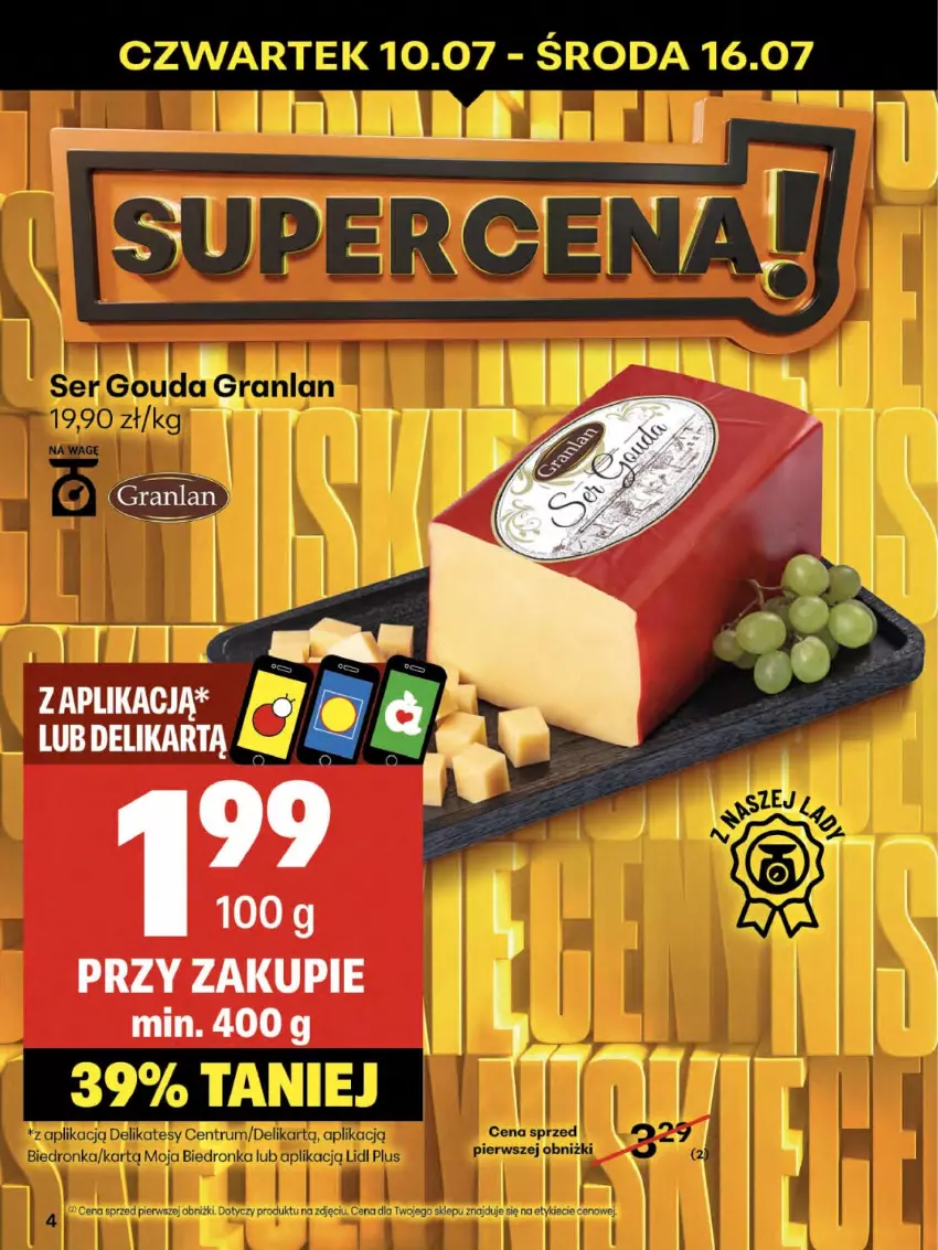 Gazetka promocyjna Delikatesy Centrum - Franczyza DC28 Czwartek - ważna 10.07 do 16.07.2025 - strona 4 - produkty: Gra