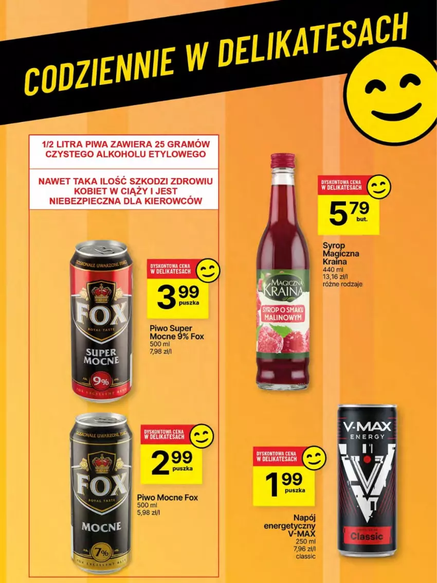 Gazetka promocyjna Delikatesy Centrum - Franczyza DC28 Czwartek - ważna 10.07 do 16.07.2025 - strona 61 - produkty: Napój, Napój energetyczny, Piwo, Syrop