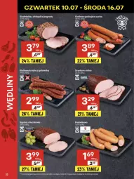Gazetka promocyjna Delikatesy Centrum - Franczyza DC28 Czwartek - Gazetka - ważna od 16.07 do 16.07.2025 - strona 22 - produkty: Kiełbasa galicyjska, Szynka, Sezam, Kiełbasa krucha, Gala, Kiełbasa