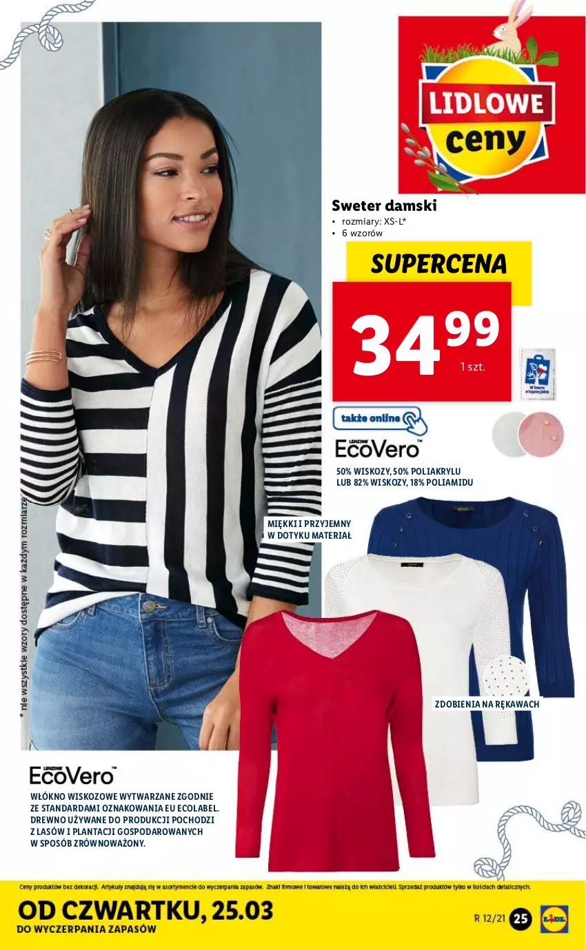 Gazetka promocyjna Lidl - GAZETKA - ważna 22.03 do 28.03.2021 - strona 25 - produkty: Kawa, Sweter